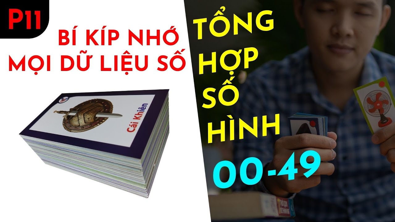 [P11] Ôn tập từ 00 đến 49 Số sang hình - Luyện SIÊU TRÍ NHỚ [Bảng mã hóa số]